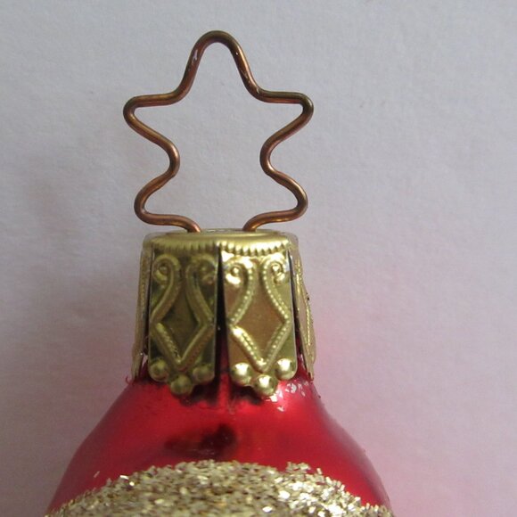 Inge Glas Christmas Ornament Yuletide Visitor Santa Signed Artist EM Merck 1997 - Picture 12 of 16